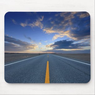 Highway at Sunrise Day Mouse Pad