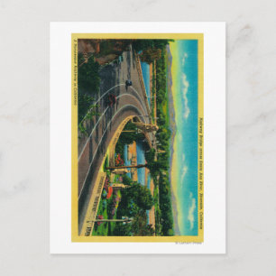 Highway Bridge across Santa Ana River Postcard