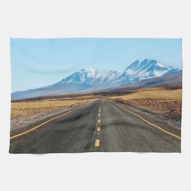 Highway landscape kitchen towel (Horizontal)
