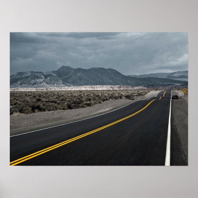 Highway Road - Wave Crests California Poster (Front)