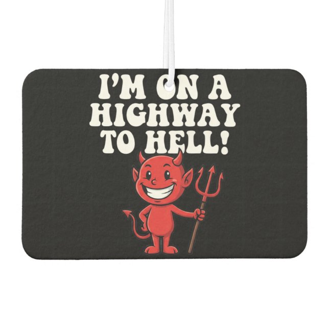 Highway to Hell Air Freshener (Front)