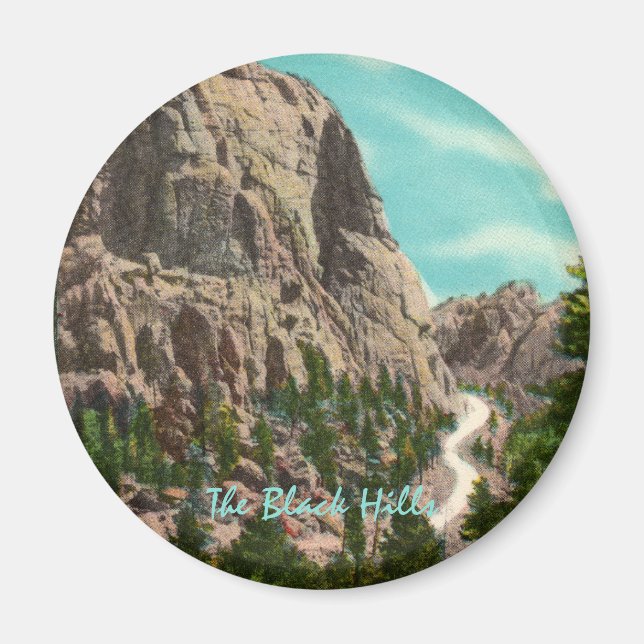 Highway to Mt. Rushmore Magnet (Front)