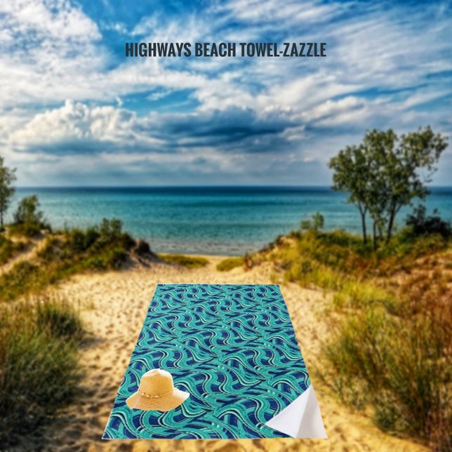 Highways   beach towel (Creator Uploaded)