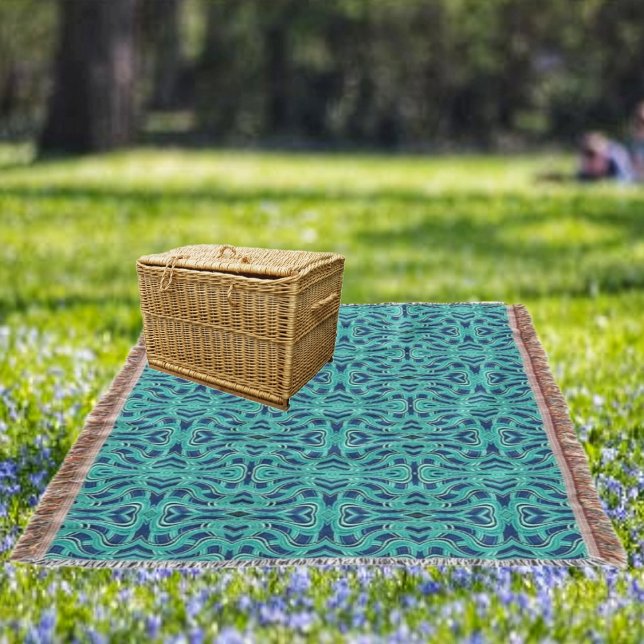 Highways II Throw Blanket (This Highways-II design brings a Mediterranean touch, to your throw blanket!)