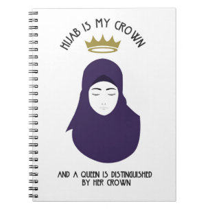 Hijab is my crown - PURPLE Notebook
