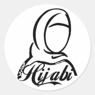 Hijabi Classic Round Sticker