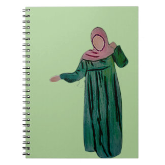 Hijabi - Muslimah - Hijab Hand drawn - Hijab Girl Notebook