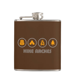 Hike Arches National Park Hip Flask