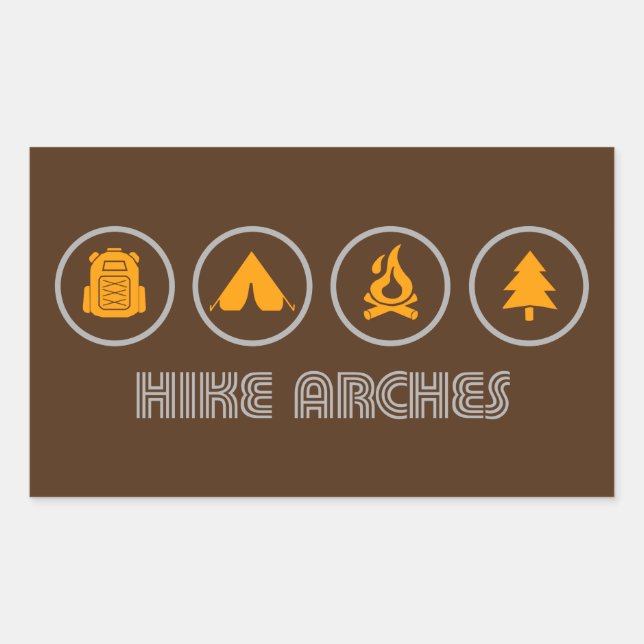 Hike Arches National Park Sticker (Front)