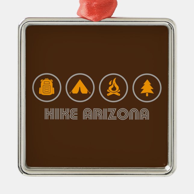 Hike Arizona Metal Ornament (Front)