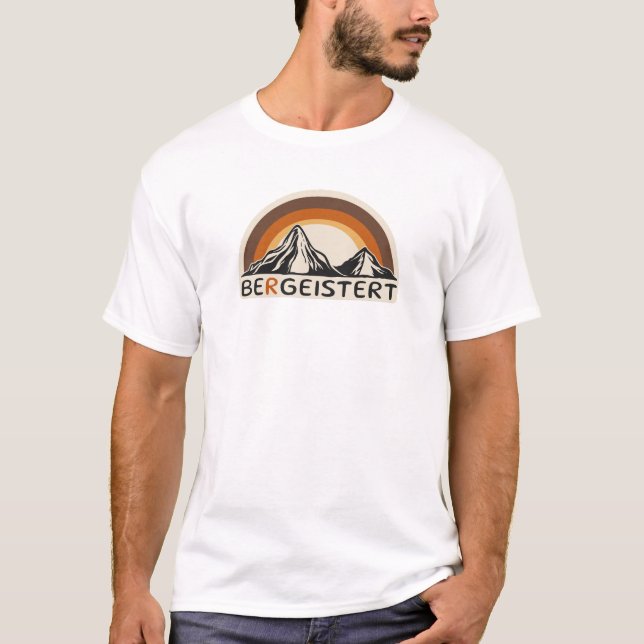 Hike Berge Bergeistert fun creative T-Shirt (Front)