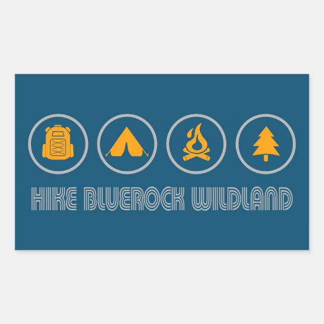 Hike Bluerock Wildland Provincial Park Sticker (Front)