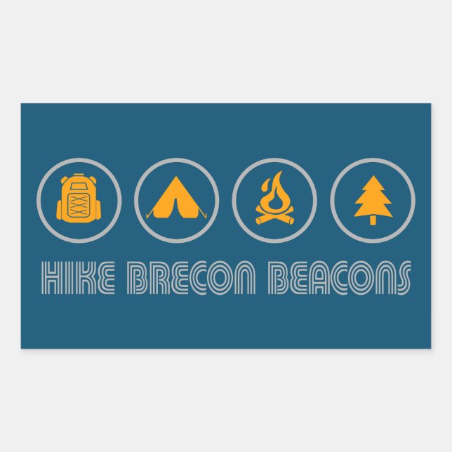 Hike Brecon Beacons National Park Sticker (Front)