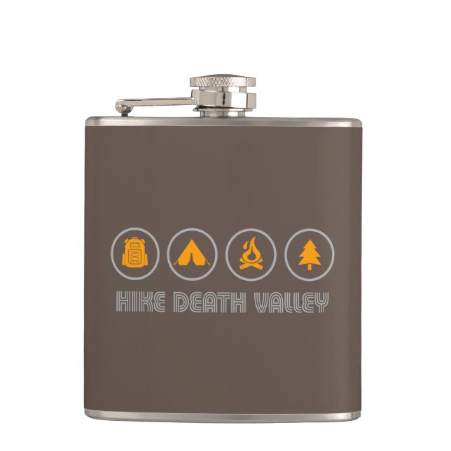 Hike Death Valley National Park Hip Flask (Front)