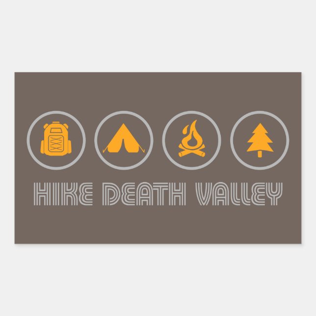 Hike Death Valley National Park Sticker (Front)