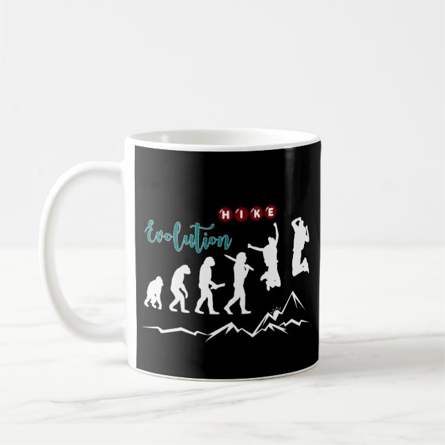 Hike Evolution Hike Coffee Mug (Left)
