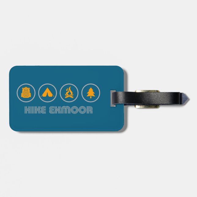 Hike Exmoor National Park Luggage Tag (Back Horizontal)
