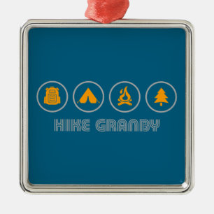 Hike Granby Provincial Park Metal Ornament