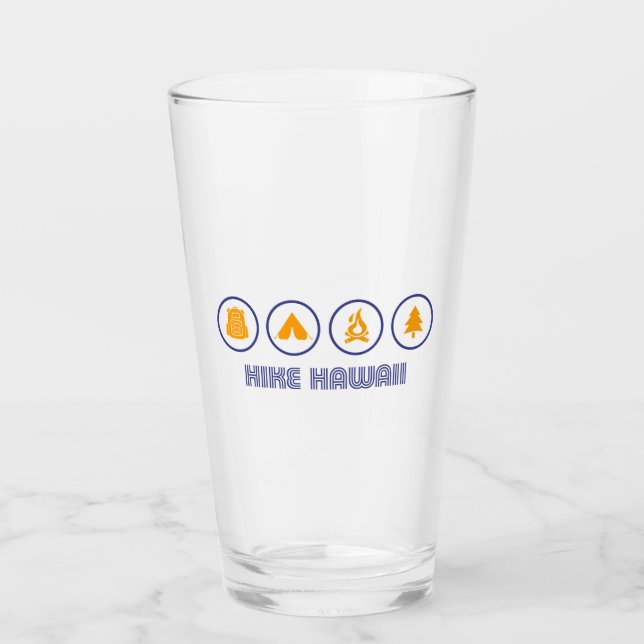 Hike Hawaii Glass (Front)