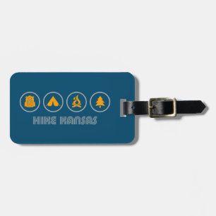 Hike Kansas Luggage Tag