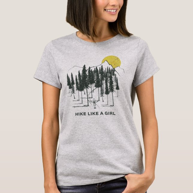 Hike Like a Girl T-Shirt (Front)