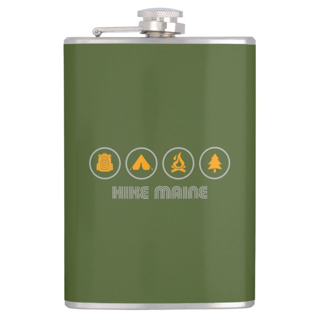 Hike Maine Hip Flask (Front)