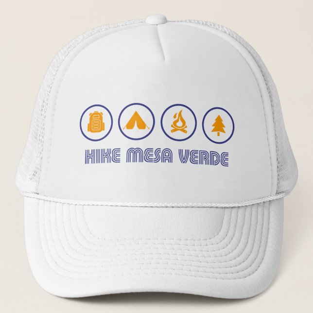 Hike Mesa Verde National Park Trucker Hat (Front)