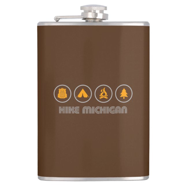 Hike Michigan Hip Flask (Front)