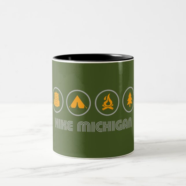 Hike Michigan Two-Tone Coffee Mug (Center)