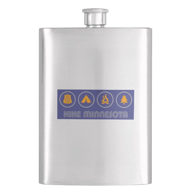 Hike Minnesota Hip Flask (Front)