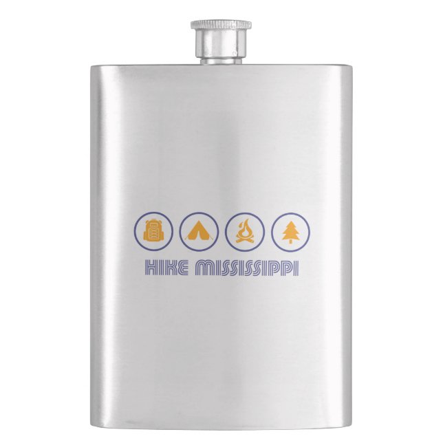 Hike Mississippi Hip Flask (Front)