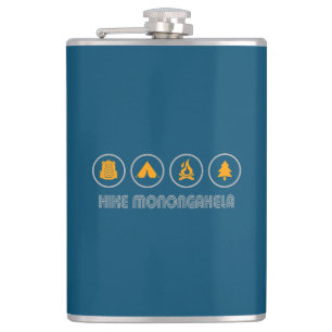 Hike Monongahela West Virginia Hip Flask