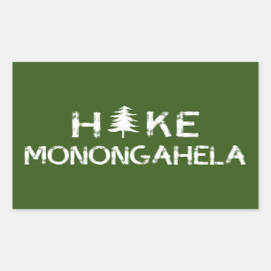 Hike Monongahela West Virginia Tree Sticker