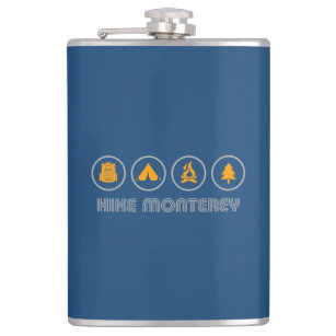 Hike Monterey California Hip Flask