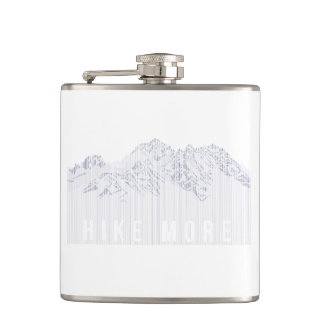 Hike More Mountains Hip Flask