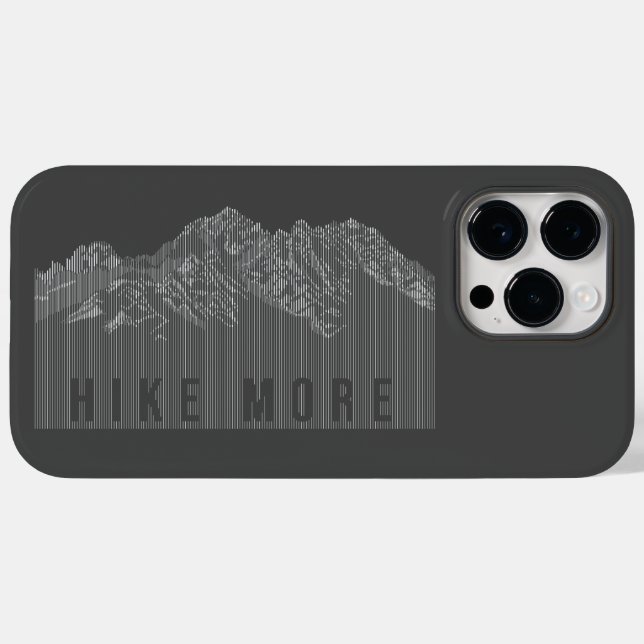 Hike More Mountains White Case-Mate iPhone Case (Back (Horizontal))