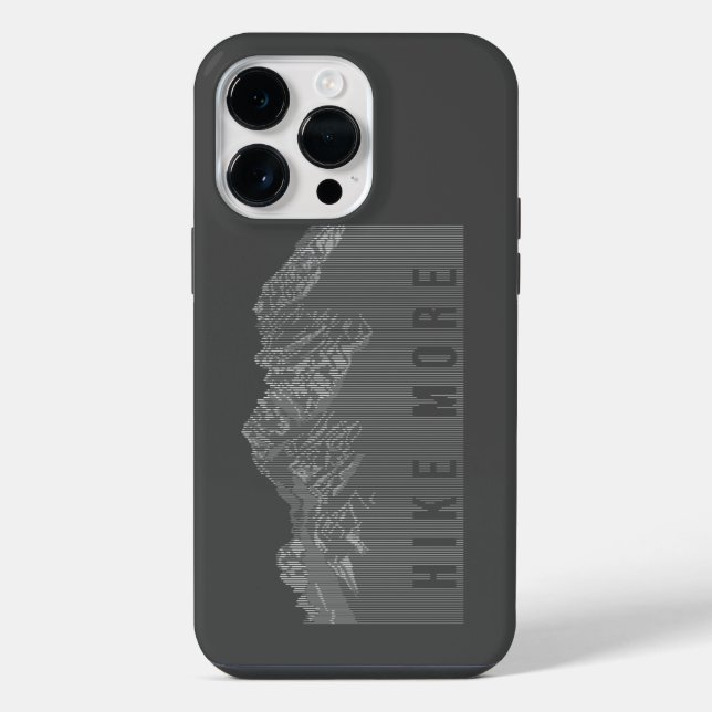 Hike More Mountains White Case-Mate iPhone Case (Back)