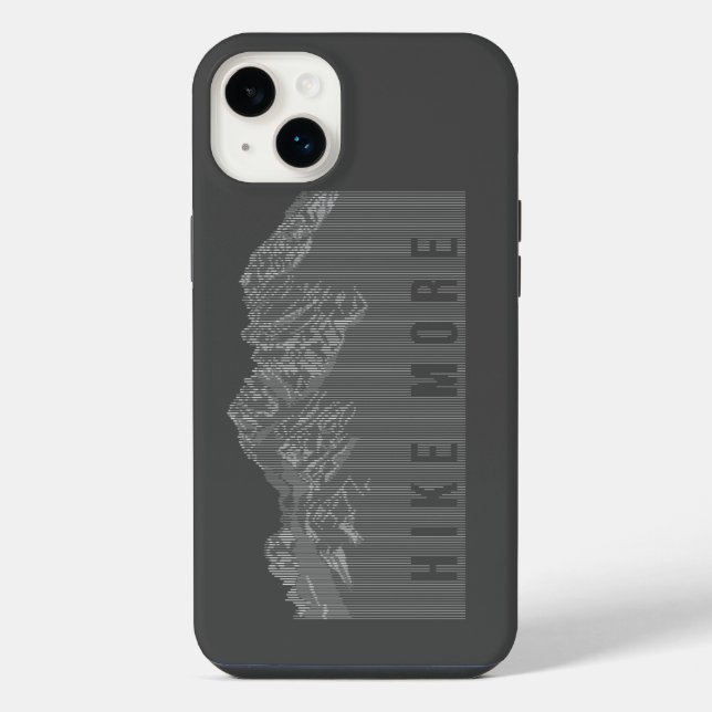 Hike More Mountains White Case-Mate iPhone Case (Back)