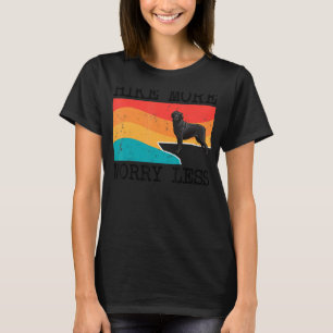 Hike More Worry Less Blue Merle Dane Graphic Hikin T-Shirt