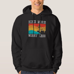 Hike More Worry Less Brussels Griffon Graphic Hiki Hoodie