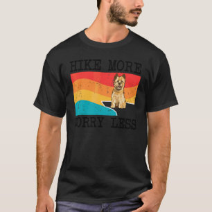 Hike More Worry Less Cairn Terrier Graphic Hiking T-Shirt