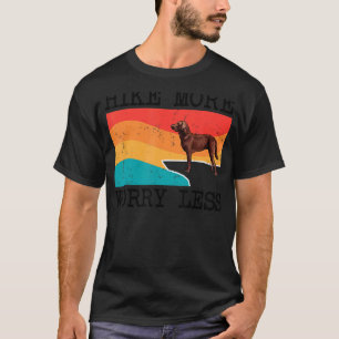 Hike More Worry Less Chesapeake Bay Retriever Grap T-Shirt