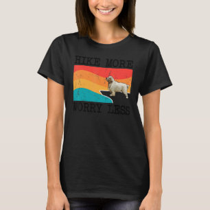 Hike More Worry Less Clumber Spaniel Graphic Hikin T-Shirt