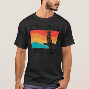 Hike More Worry Less Giant Schnauzer Graphic Hikin T-Shirt
