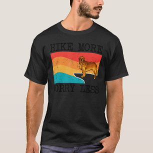 Hike More Worry Less Golden Retriever Graphic Hiki T-Shirt