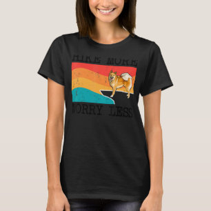 Hike More Worry Less Icelandic Sheepdog Graphic Hi T-Shirt