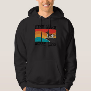 Hike More Worry Less Irish Red White Setter Graphi Hoodie