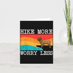 Hike more worry less spanish water dog graphic card