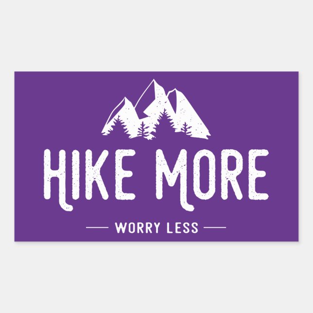 Hike More Worry Less Sticker (Front)