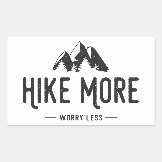 Hike More Worry Less Sticker (Front)